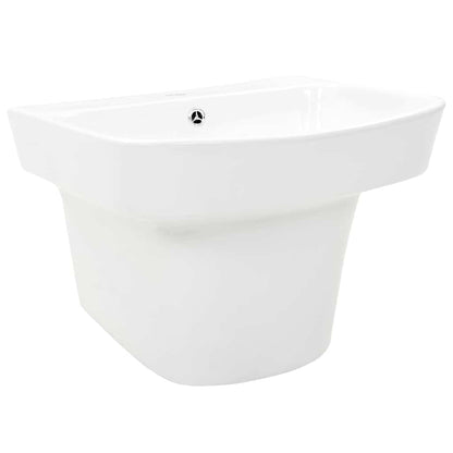 Basin White 50 x 45 x 41 cm Glazed Ceramic