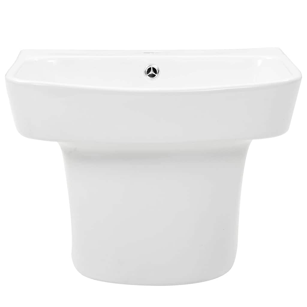 Basin White 50 x 45 x 41 cm Glazed Ceramic