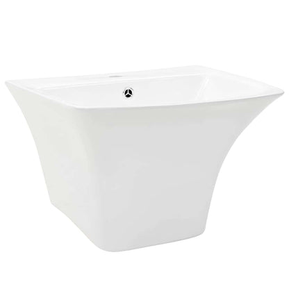 Basin White 53 x 44 x 37 cm Glazed Ceramic