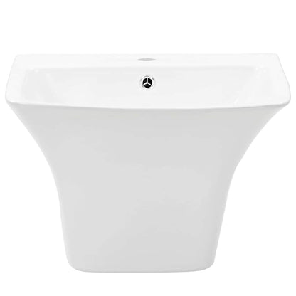 Basin White 53 x 44 x 37 cm Glazed Ceramic