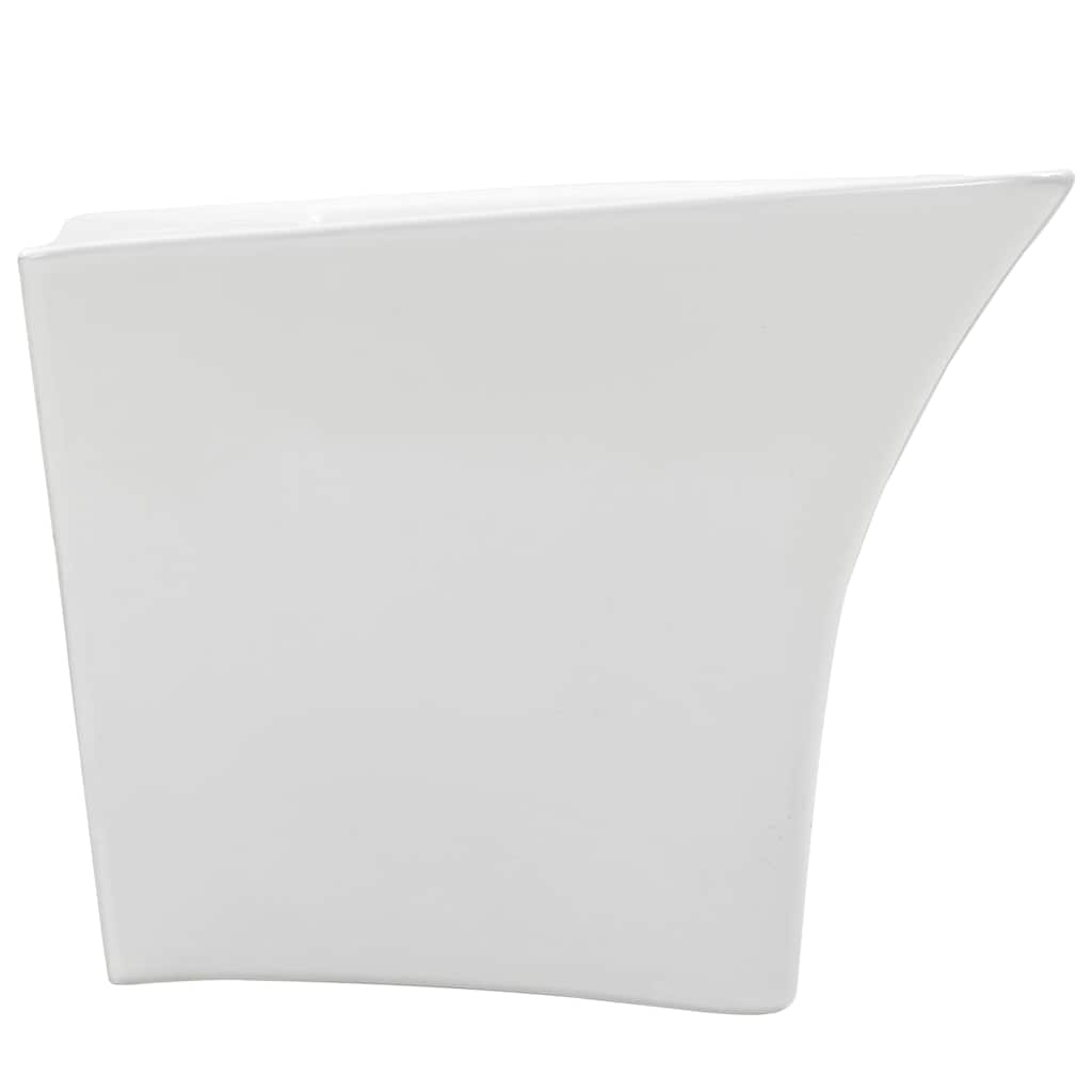 Basin White 53 x 44 x 37 cm Glazed Ceramic