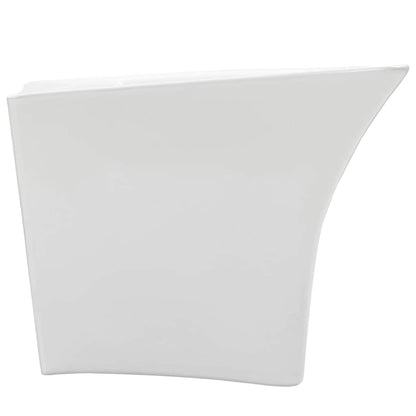 Basin White 53 x 44 x 37 cm Glazed Ceramic
