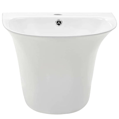 Basin White 47 x 45 x 37 cm Glazed Ceramic
