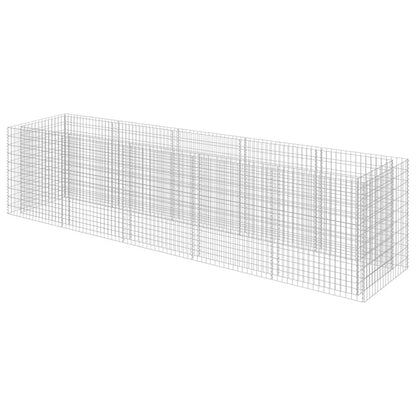 Gabion Raised Bed Galvanised Steel 450x90x100 cm