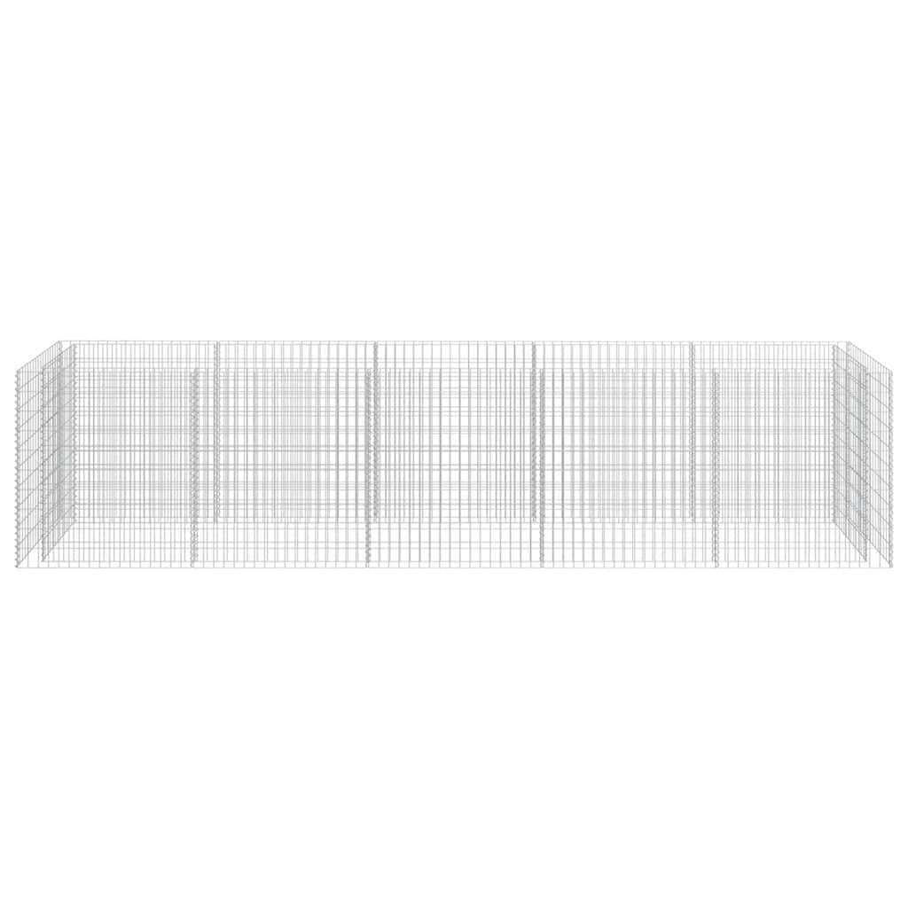 Gabion Raised Bed Galvanised Steel 450x90x100 cm