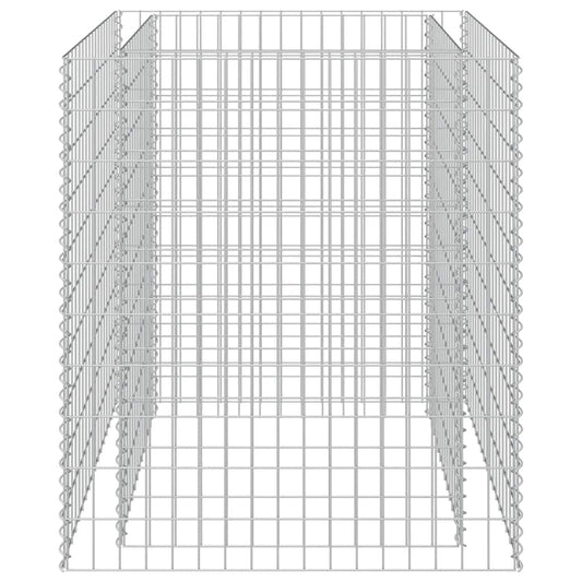Gabion Raised Bed | Silver | Galvanised steel | Large
