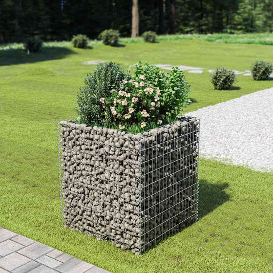 Gabion Raised Bed | Silver | Galvanised steel | Large