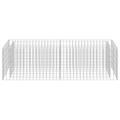 Gabion Raised Bed Galvanised Steel 180x50x50 cm