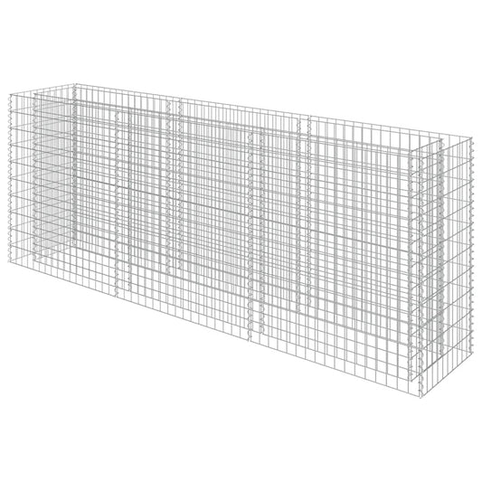 Gabion Raised Bed | Silver | Galvanised steel | Large |  Durable