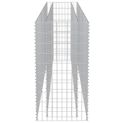Gabion Raised Bed Galvanised Steel 270x50x100 cm