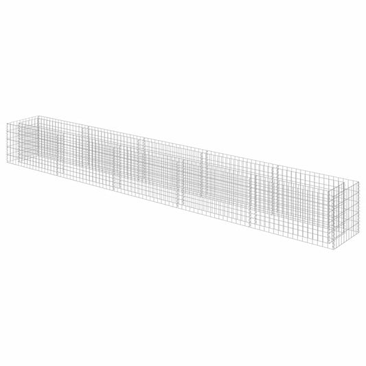 Gabion Raised Bed Galvanised Steel 450x50x50 cm