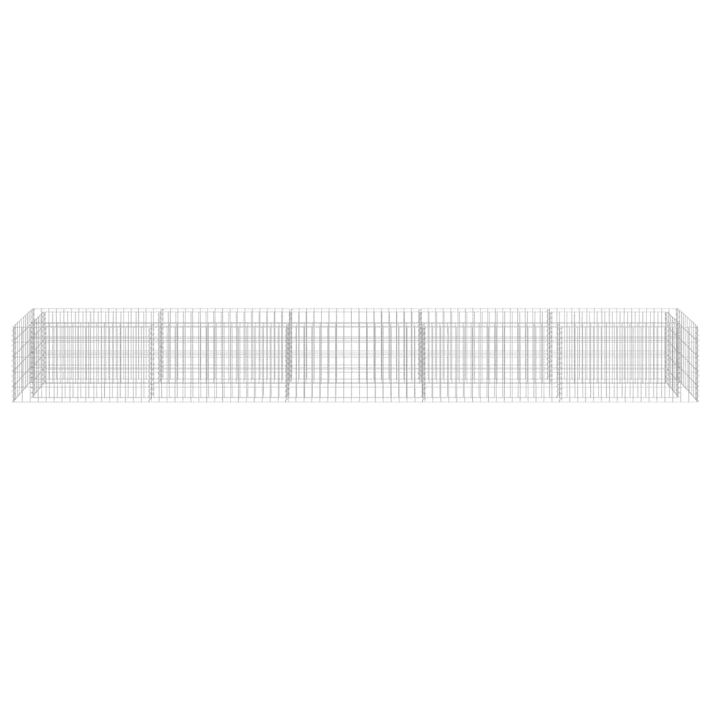 Gabion Raised Bed Galvanised Steel 450x50x50 cm