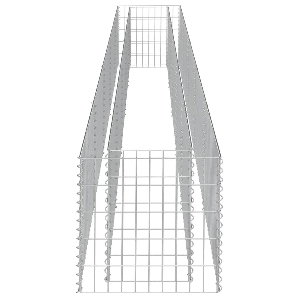 Gabion Raised Bed Galvanised Steel 450x50x50 cm