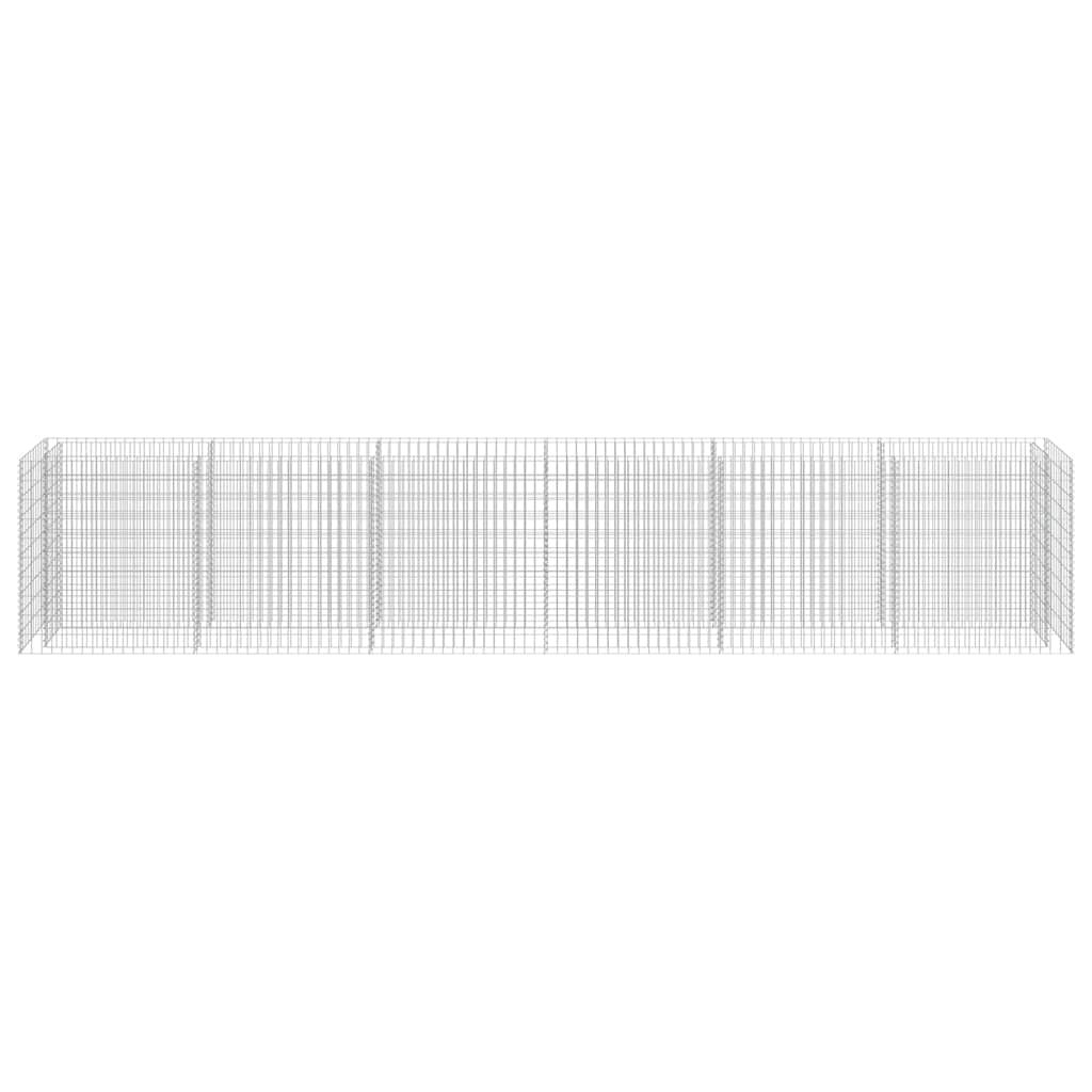 Gabion Raised Bed Galvanised Steel 540x50x100 cm