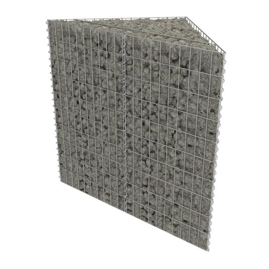 Gabion Raised Bed | Silver | Galvanised steel | 75x75x100 cm | Durable