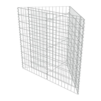 Gabion Raised Bed Galvanised Steel 75x75x100 cm