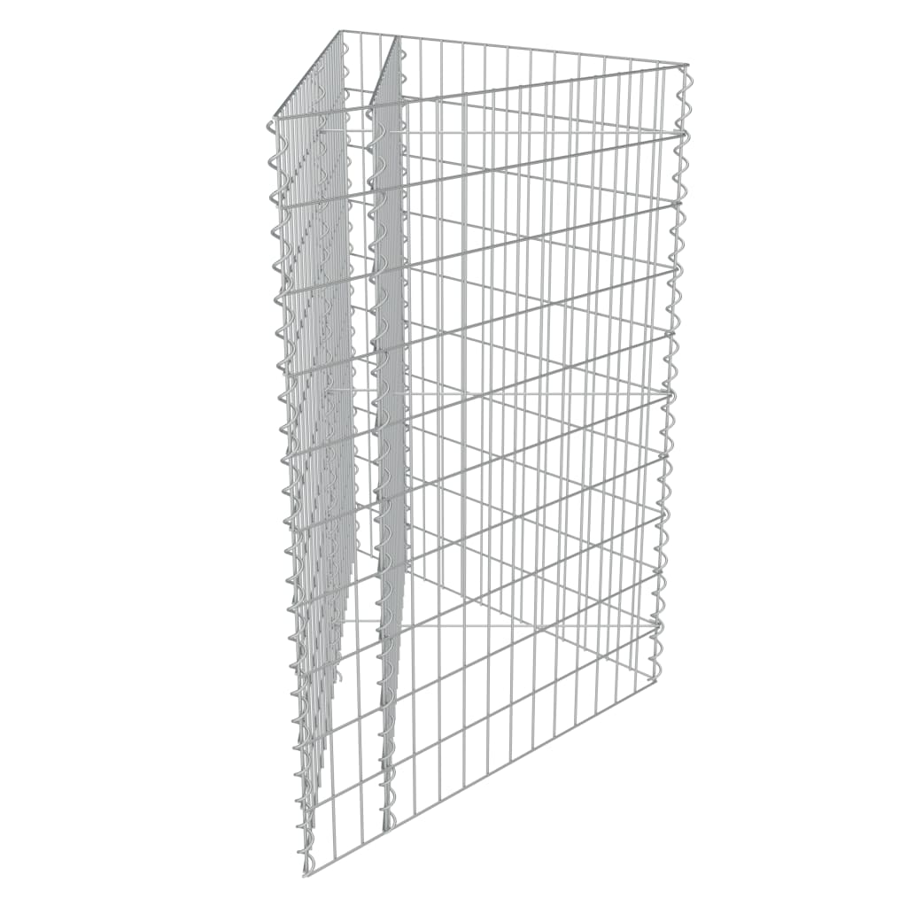 Gabion Raised Bed Galvanised Steel 75x75x100 cm