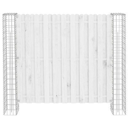 Fence Post 2 pcs 20 x 20 x 190 cm Metal Silver