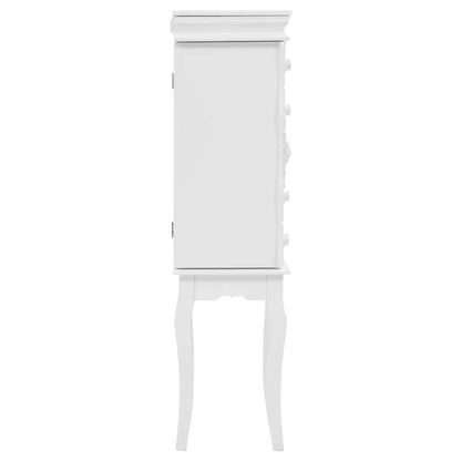 246959 vidaXL Free Standing Jewelery Cabinet White