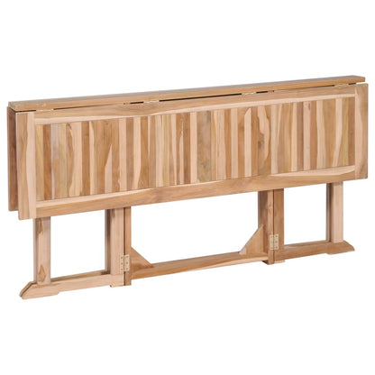 7 Piece Folding Outdoor Dining Set Solid Teak Wood