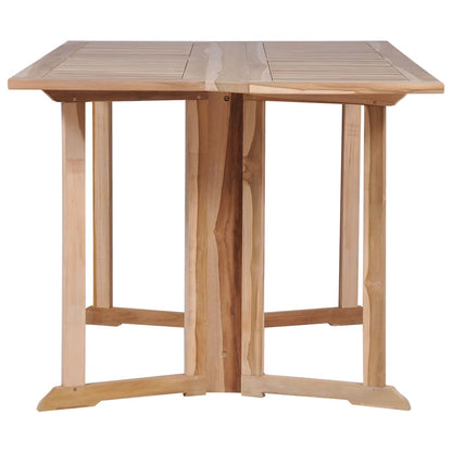 7 Piece Folding Outdoor Dining Set Solid Teak Wood