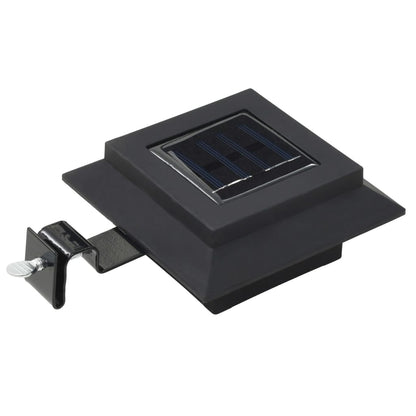 Outdoor Solar Lamps 6 pcs LED Square 12 cm Black