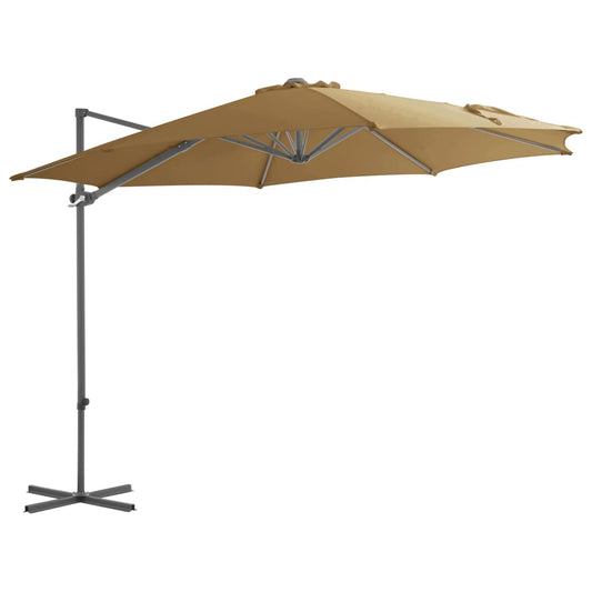 Cantilever Garden Parasol | Taupe | Polyester Fabric | Large | Rotatable