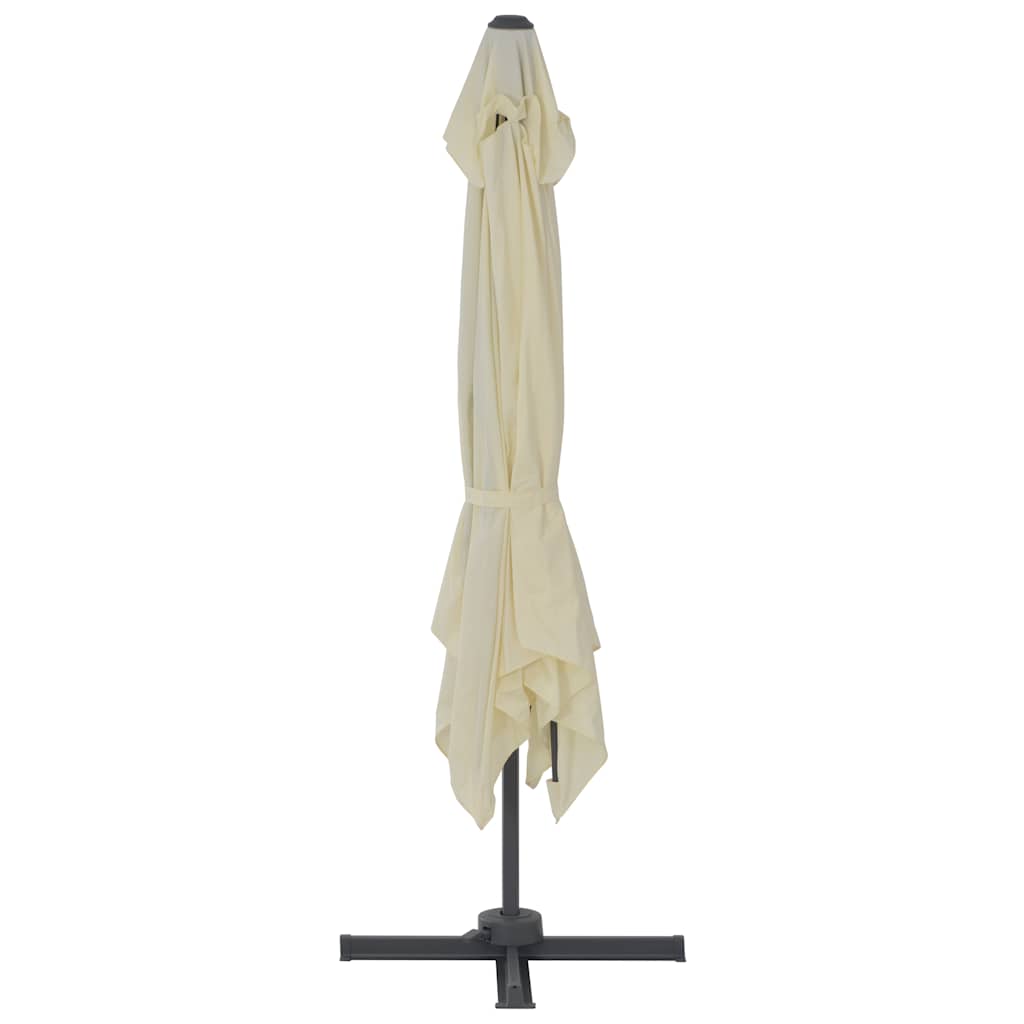 Cantilever Garden Parasol with Aluminium Pole 300x300 cm Sand