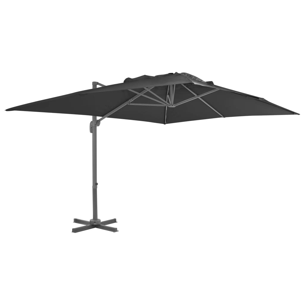 Cantilever Garden Parasol | Anthracite | Polyester | Large | Tiltable