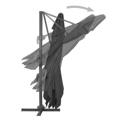 Cantilever Garden Parasol | Anthracite | Polyester | Large | Tiltable