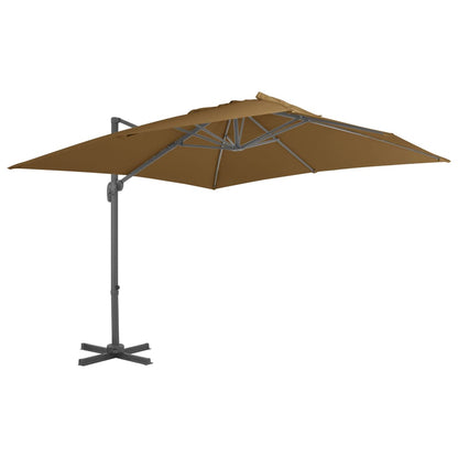 Cantilever Garden Parasol | Taupe | Powder-coated aluminium