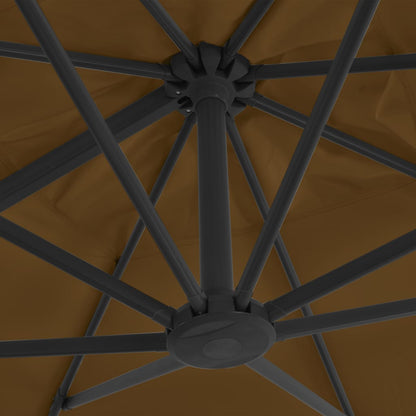 Cantilever Garden Parasol | Taupe | Powder-coated aluminium