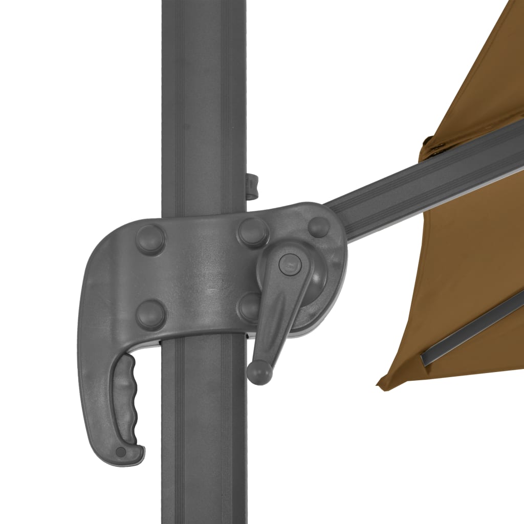 Cantilever Garden Parasol | Taupe | Powder-coated aluminium