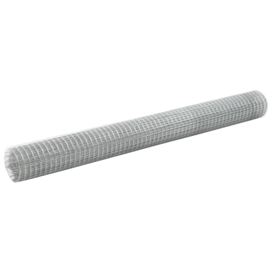 Chicken Wire Fence Galvanised Steel 10x1,5 m Silver