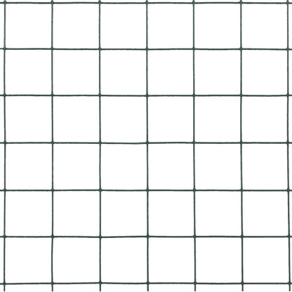 Chicken Wire Fence Steel with PVC Coating 10x1.5 m Green