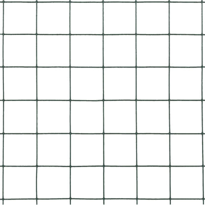 Chicken Wire Fence Steel with PVC Coating 10x1.5 m Green
