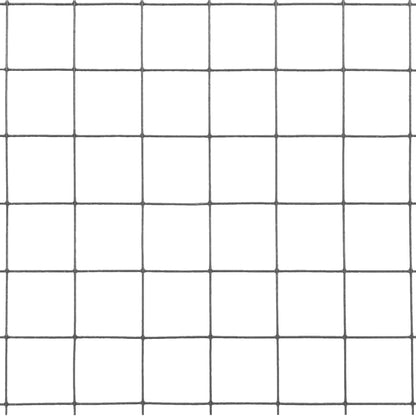 Chicken Wire Fence Steel with PVC Coating 25x1 m Grey