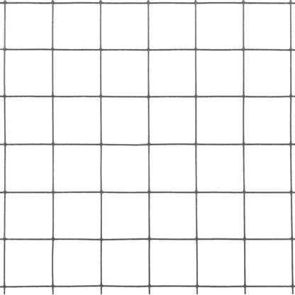 Chicken Wire Fence Steel with PVC Coating 10x0.5 m Grey