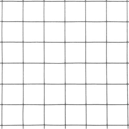 Chicken Wire Fence Steel with PVC Coating 25x1.5 m Grey