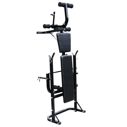 Weight Bench with Weight Rack, Barbell and Dumbbell Set 120 kg