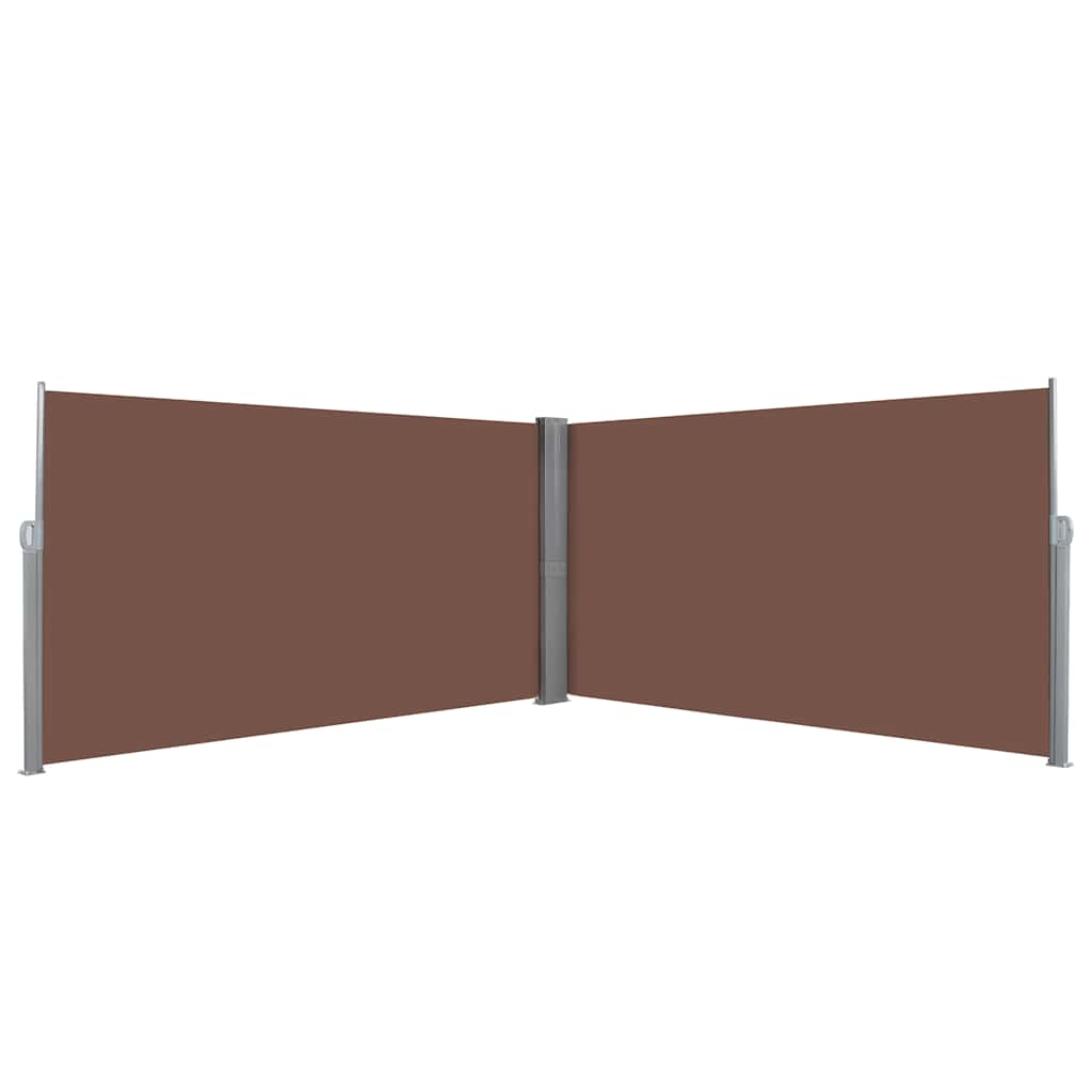 143681 vidaXL Retractable Side Awning 160x600 cm Brown