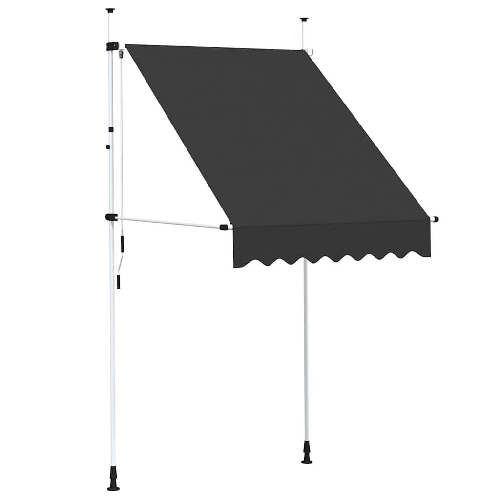 Retractable Awning | Anthracite | Polyester with PU coating, Steel
