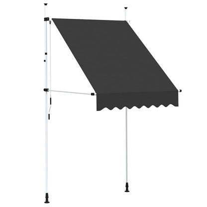 Retractable Awning | Anthracite | Polyester with PU coating, Steel