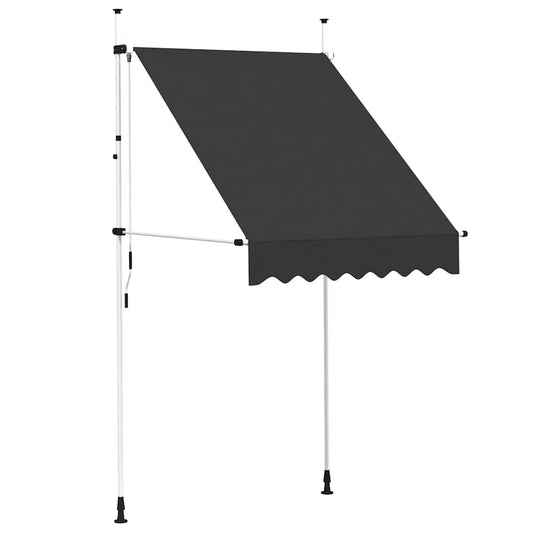 Manual Retractable Awning 150 cm Anthracite