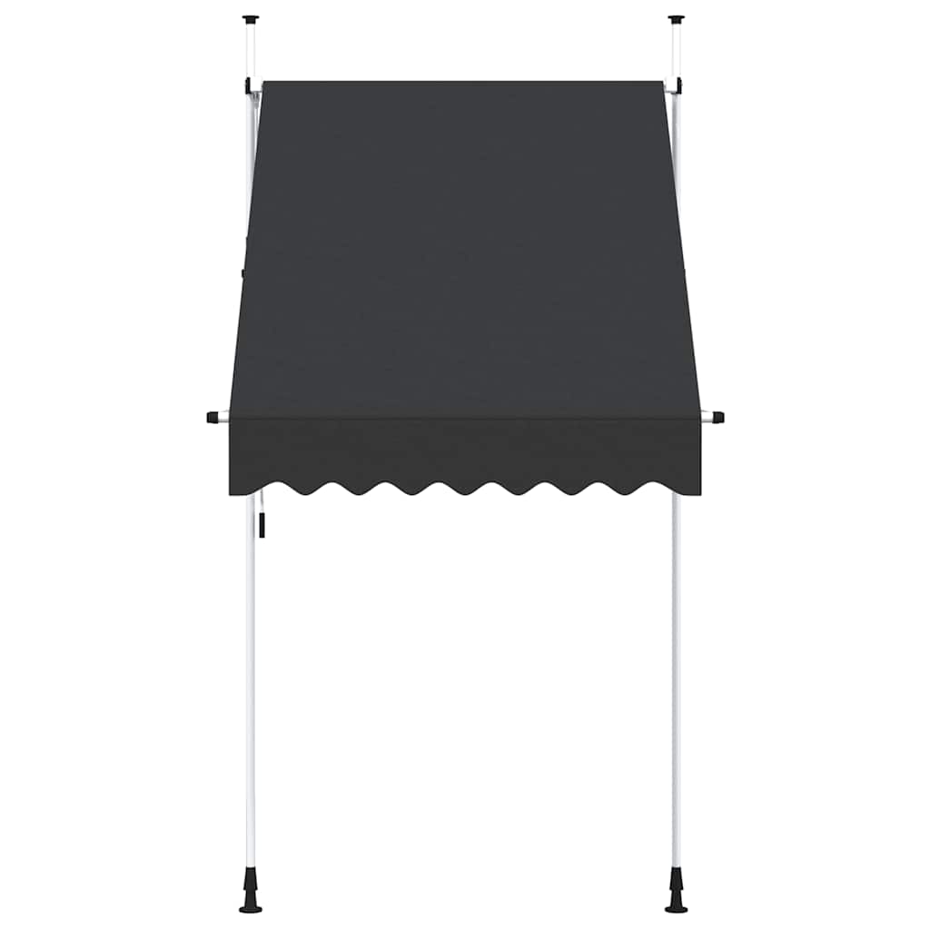 Retractable Awning | Anthracite | Polyester with PU coating, Steel