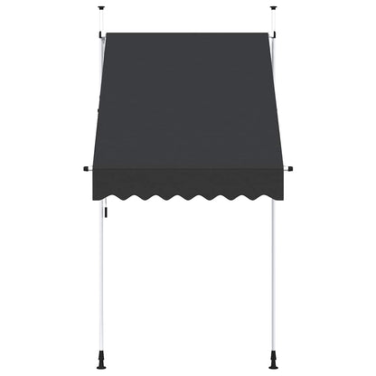 Retractable Awning | Anthracite | Polyester with PU coating, Steel