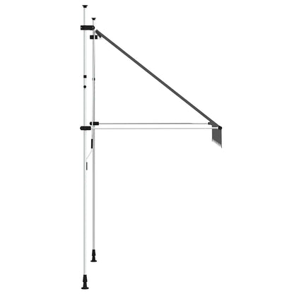 143687 vidaXL Manual Retractable Awning 150 cm Anthracite
