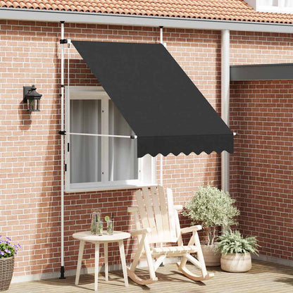 Retractable Awning | Anthracite | Polyester with PU coating, Steel