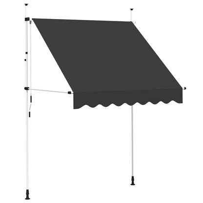 Manual Retractable Awning 200 cm Anthracite