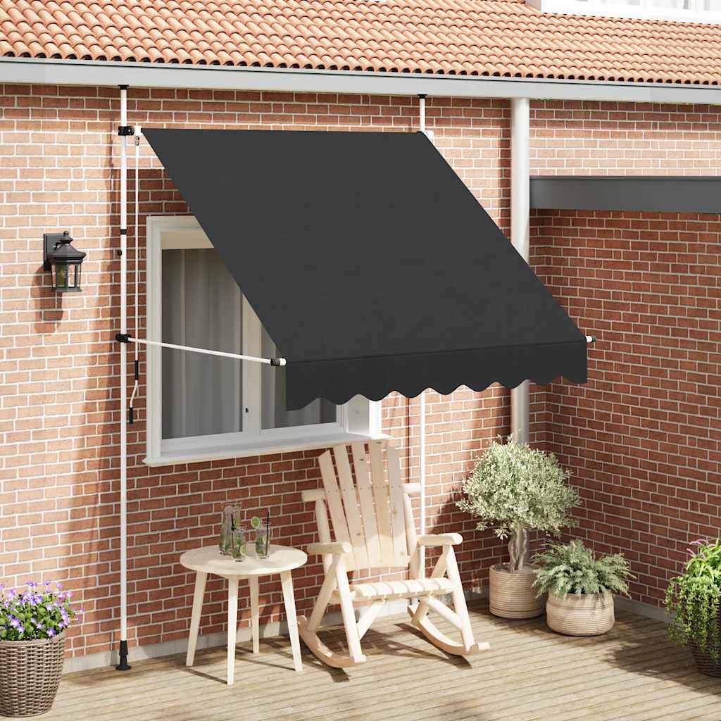 Manual Retractable Awning 200 cm Anthracite